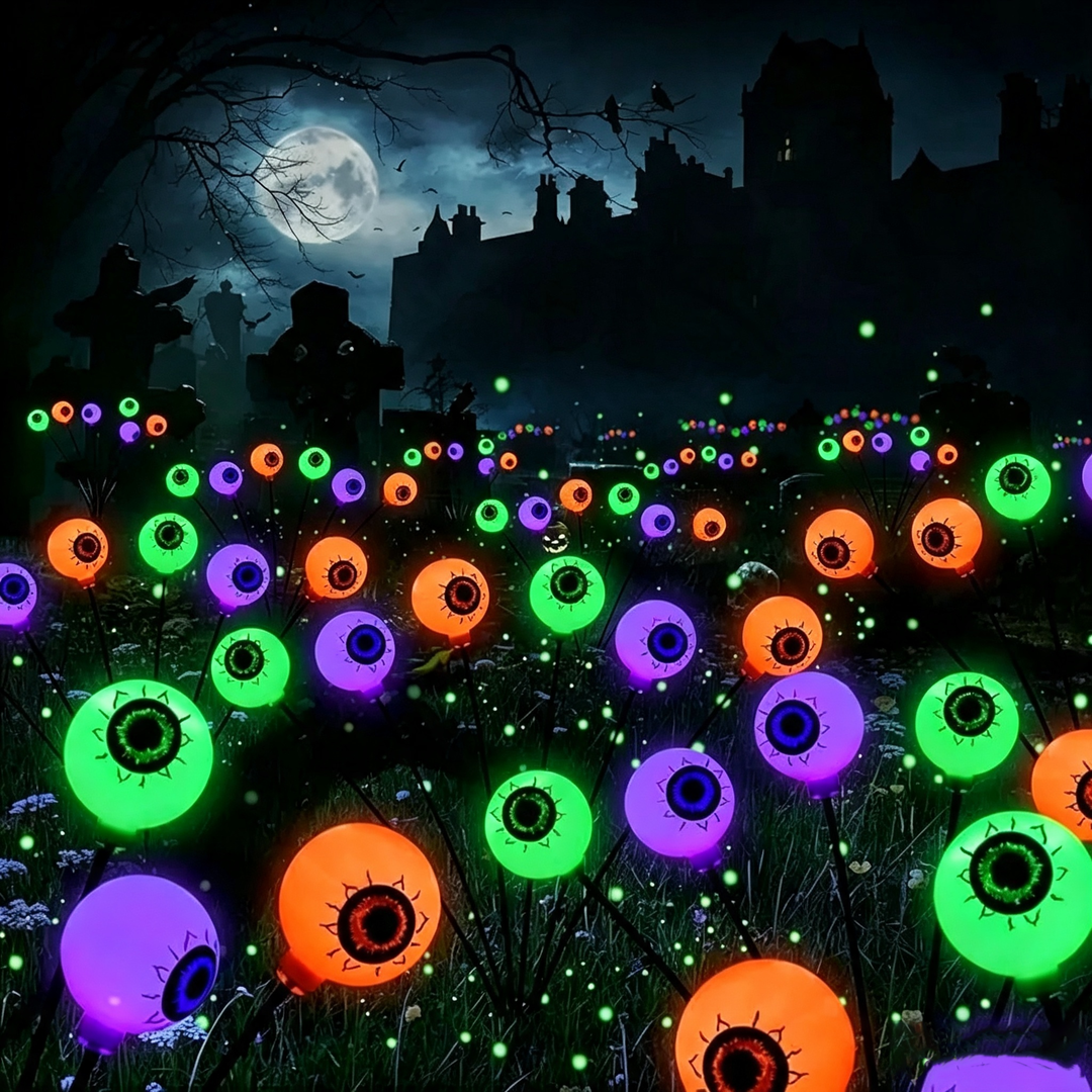 Weird solar garden ground lights