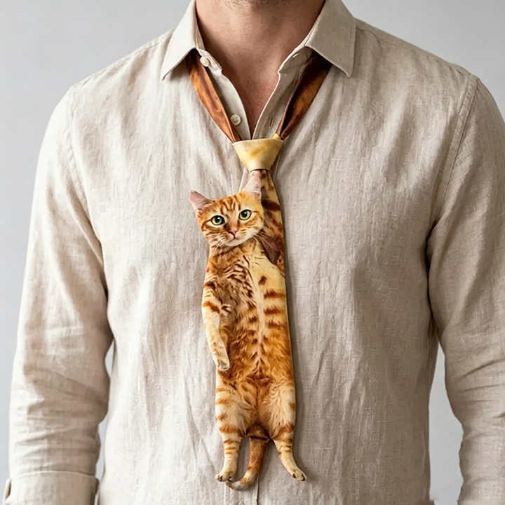 Animal-print shirt paired with a men&