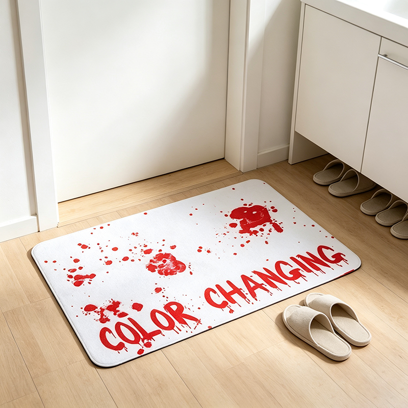 Horror Bloody Footprint Bath Mat