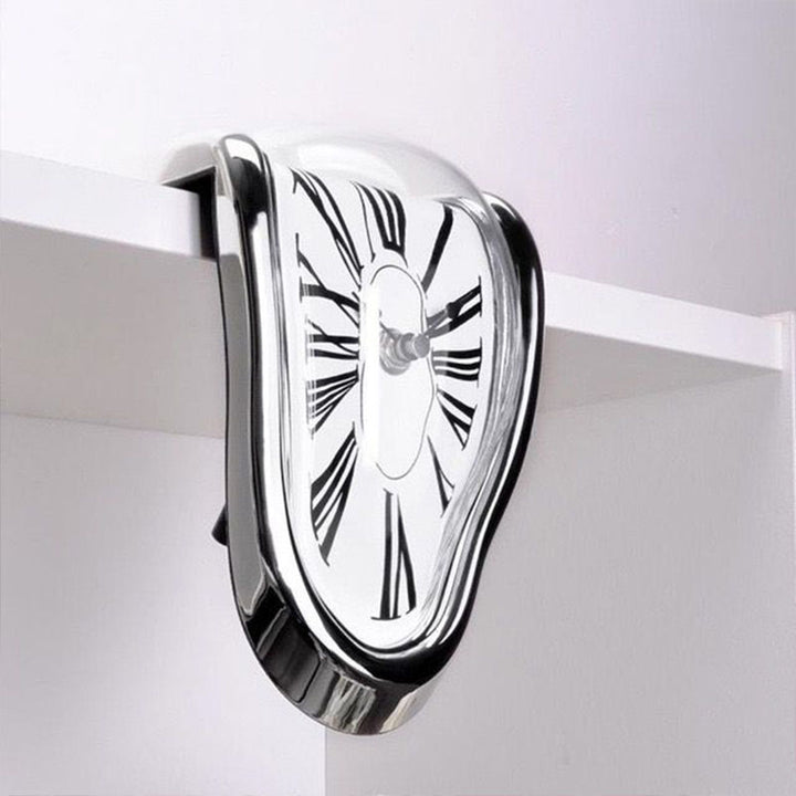 Melting and distorted decorative clock