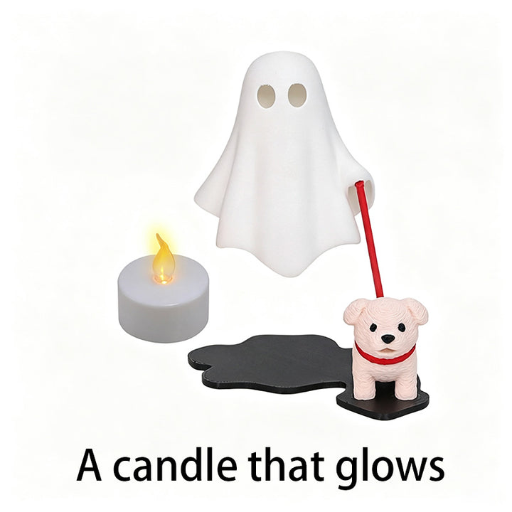 Halloween Ghost Dog Table Lamp