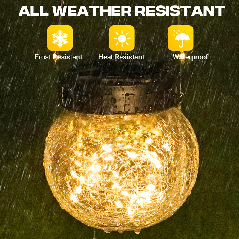 Solar-Powered Hanging Garden Lantern
