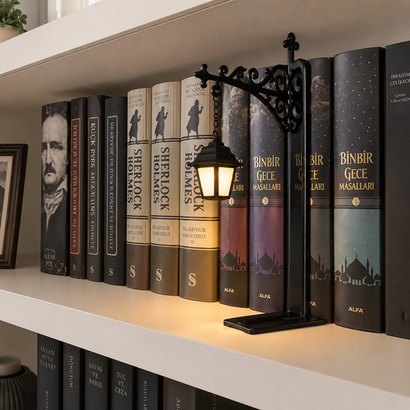 Library Bookshelf Lanterns