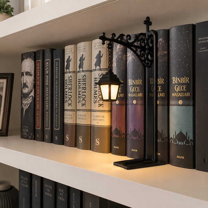 Library Bookshelf Lanterns