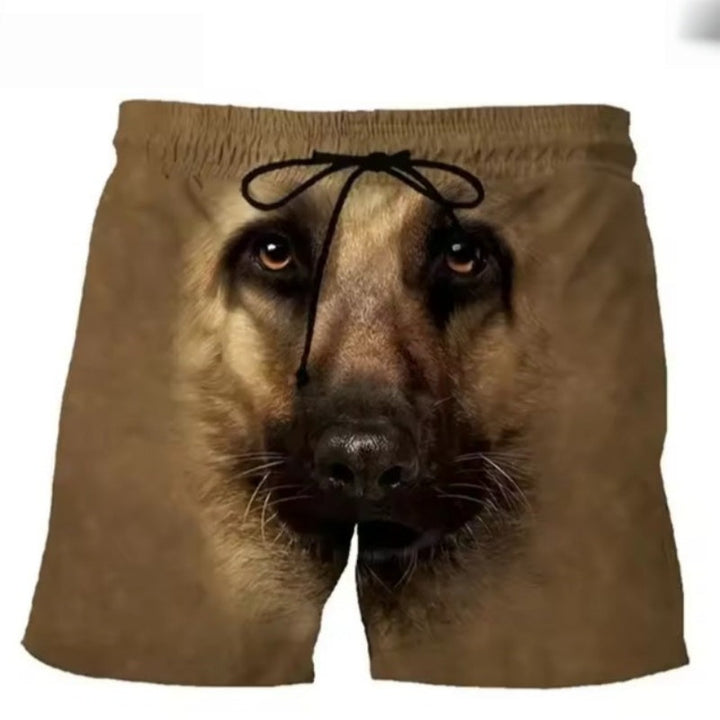 Funny Dog Graphic Shorts Casual Streetwear