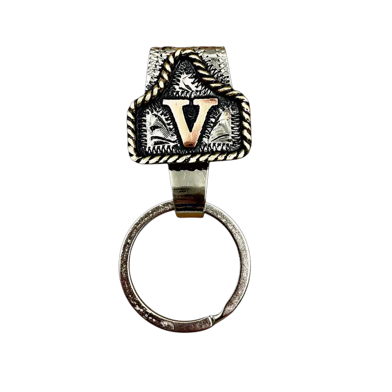 Handmade Cowhide Label Belt Keychain