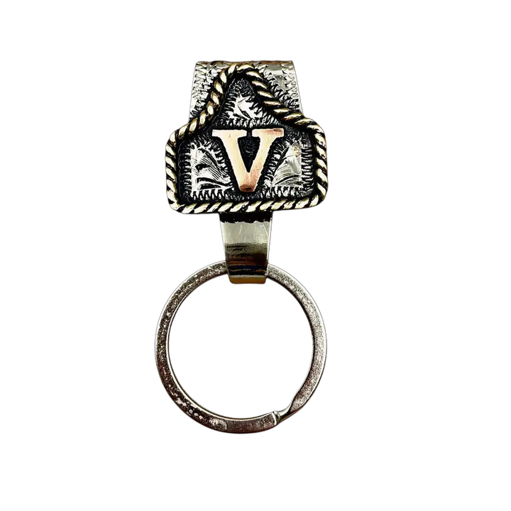Handmade Cowhide Label Belt Keychain