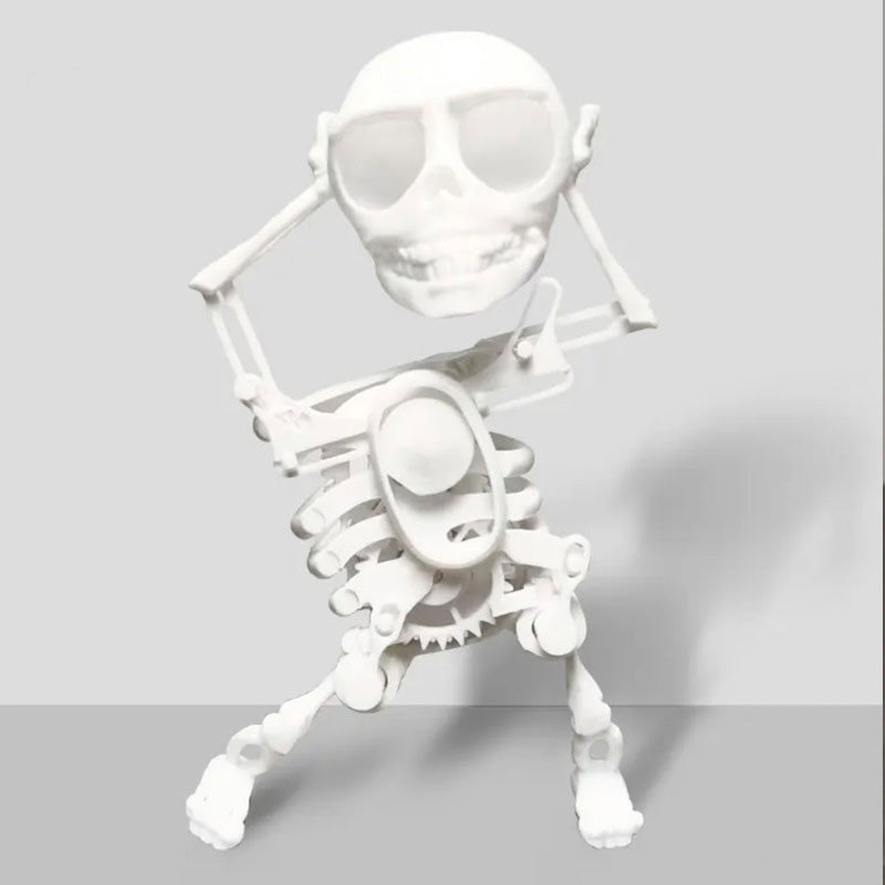 3D printed dancing skeleton figurine