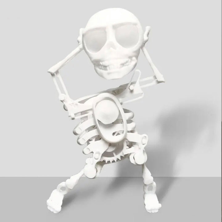 3D printed dancing skeleton figurine