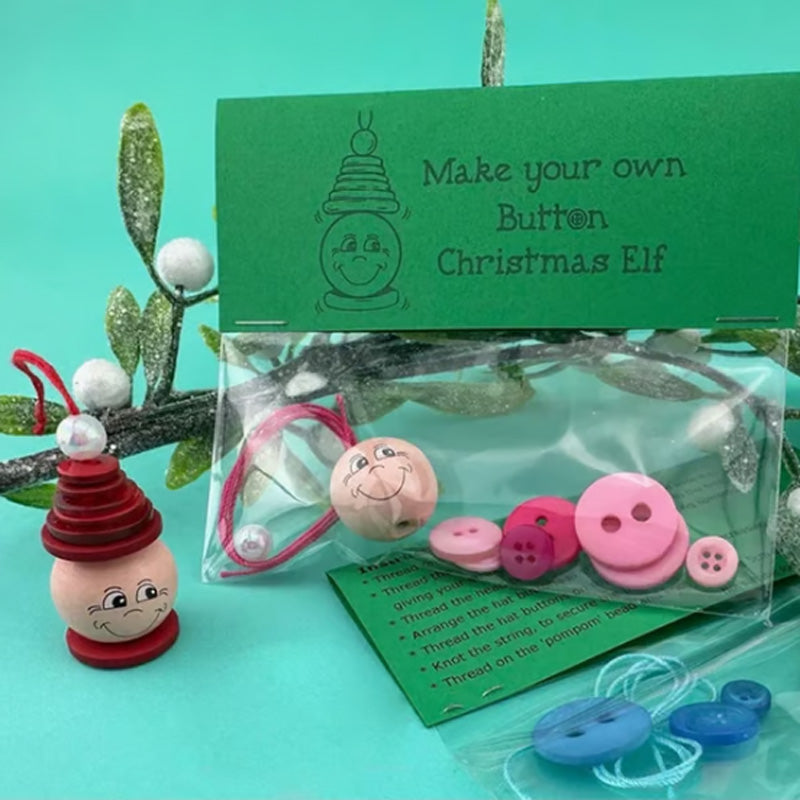 Christmas Button Ornament Kit