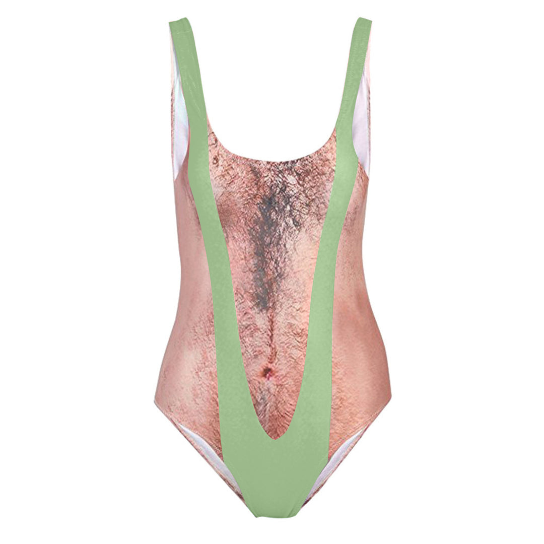 Wacky and Novel "Hairy Chest" Women&