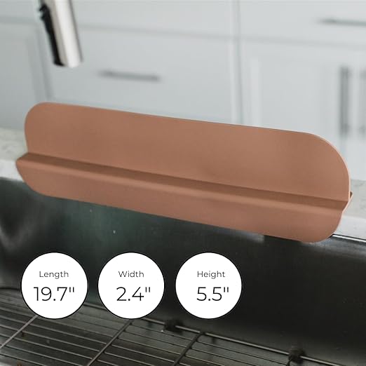 Silicone sink splash guard