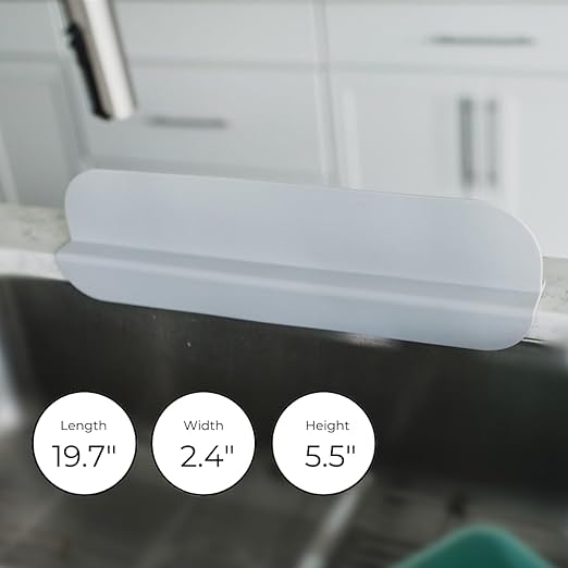 Silicone sink splash guard