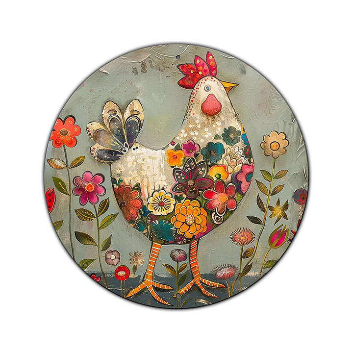 “Welcome to My Happy Place” Metal Wall Decor