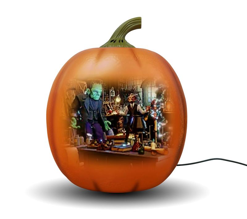 Talking and singing pumpkin lantern