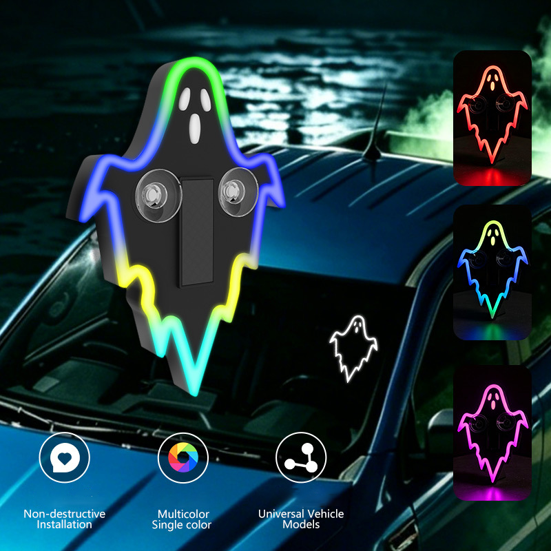 Solar-Powered Car Ghost Ambient Light
