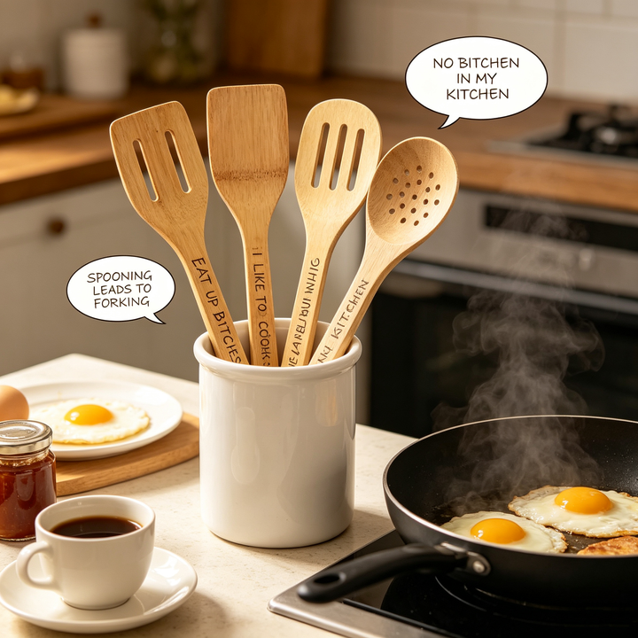 Swearing element cooking spatula