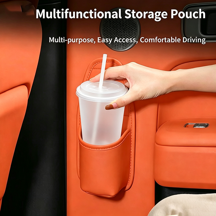 Leather Car Door Storage Pocket