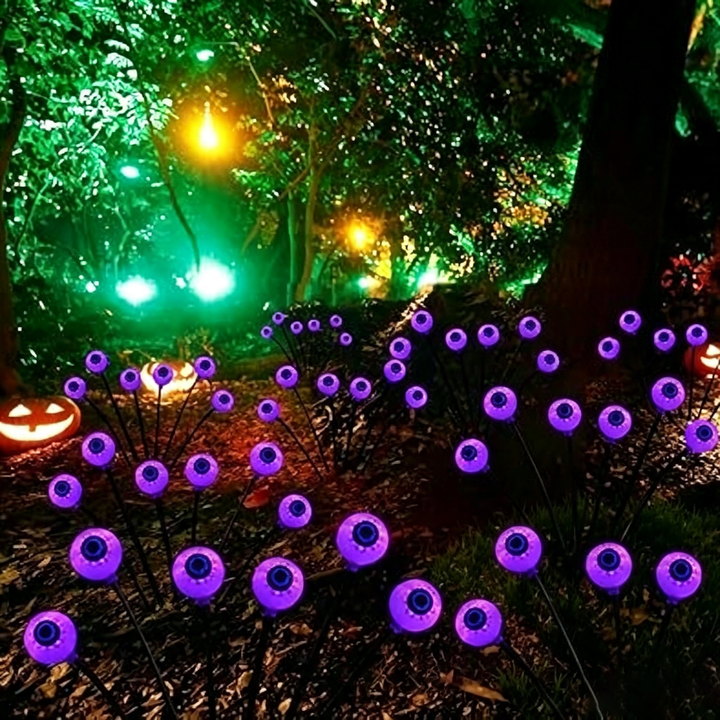 Weird solar garden ground lights