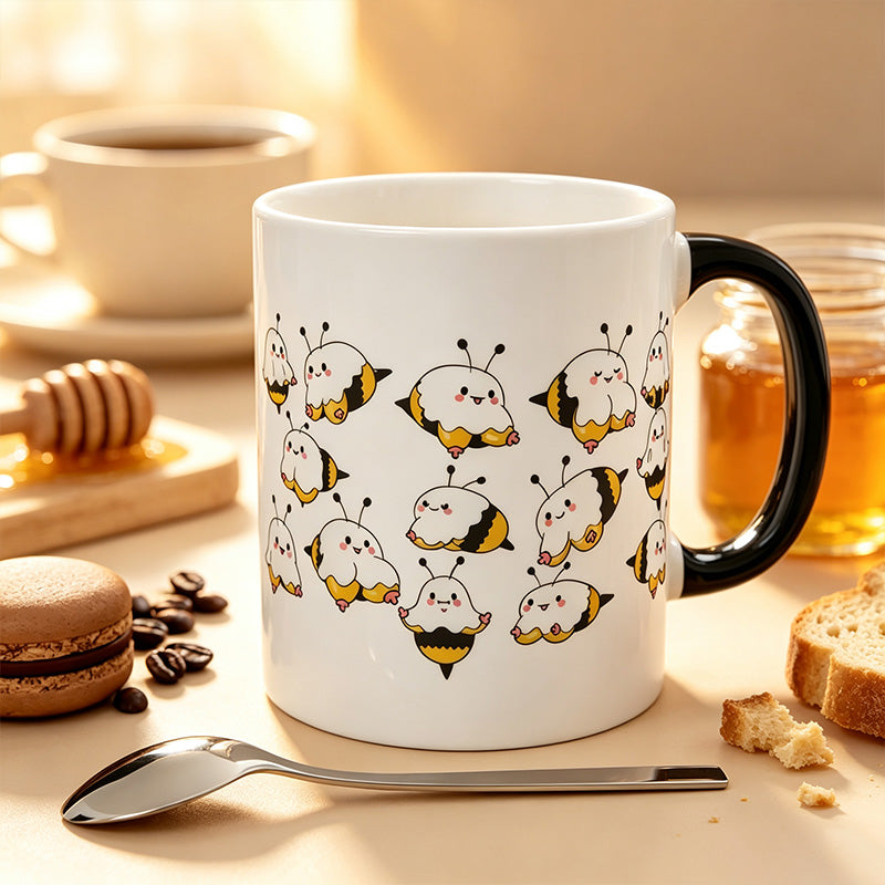 Fun Bee-Patterned Mug