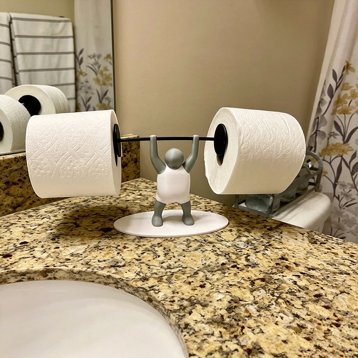 Weightlifter Toilet Paper Holder