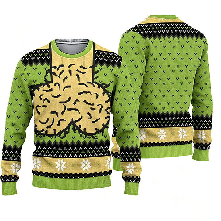 Oversized Crewneck Sweatshirt with Fun Print