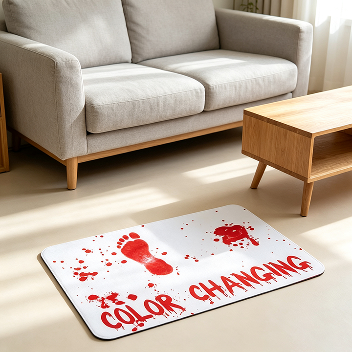 Horror Bloody Footprint Bath Mat