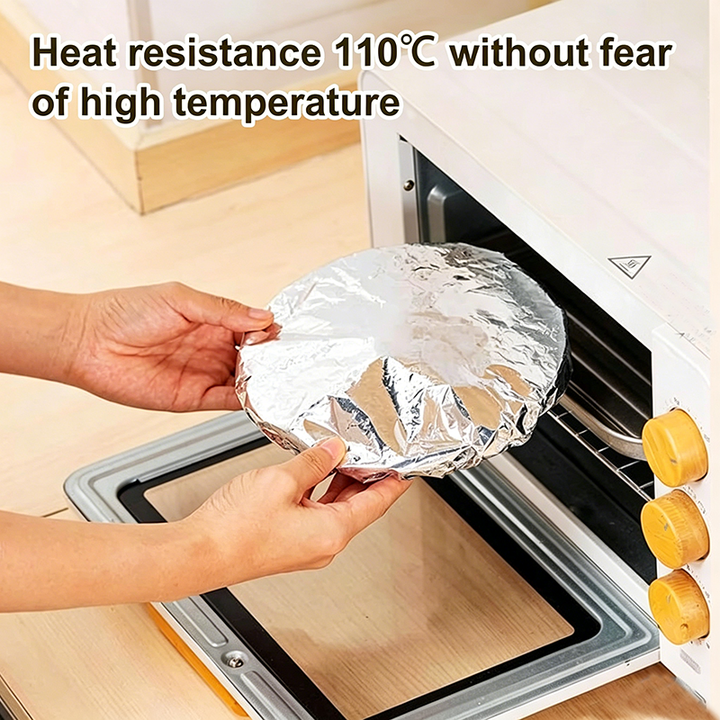 Reusable aluminum foil food covers