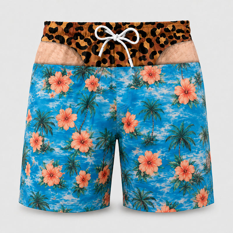 Loose-fit beach shorts with fun prints
