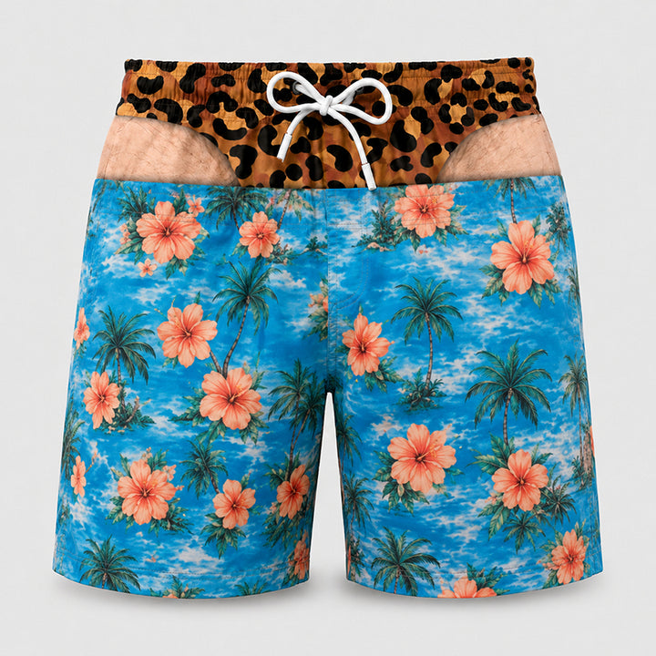 Loose-fit beach shorts with fun prints