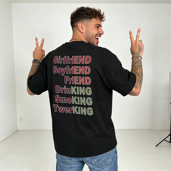 Fun and Comfortable Colorful Print T-Shirt