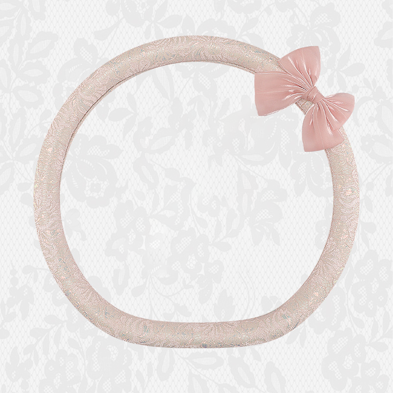 Lace Bow Steering Wheel Cover