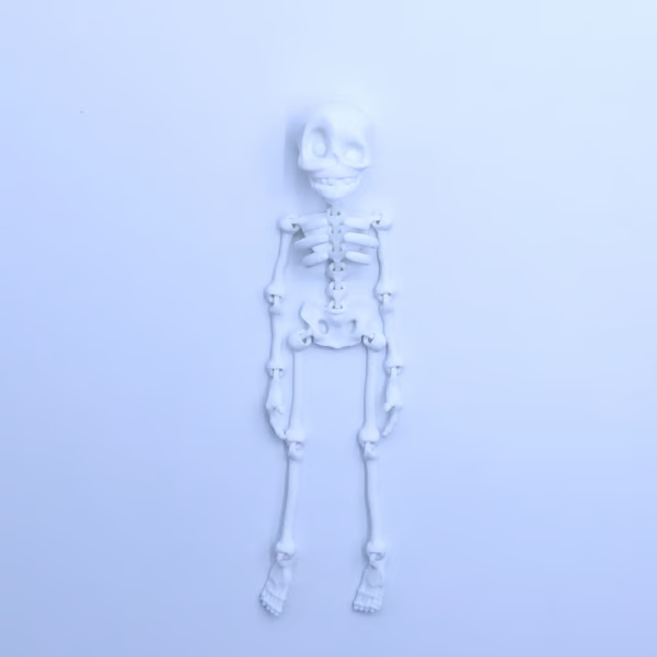 3D Printed Vintage Skeleton Magnetic Figurine 🎃
