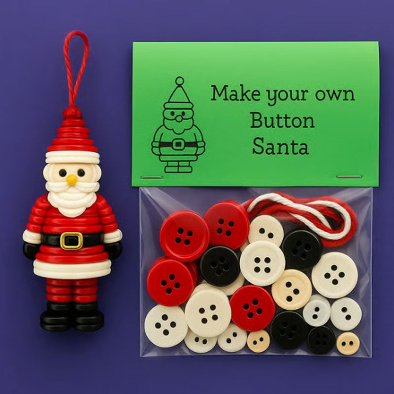 Christmas Button Ornament Kit