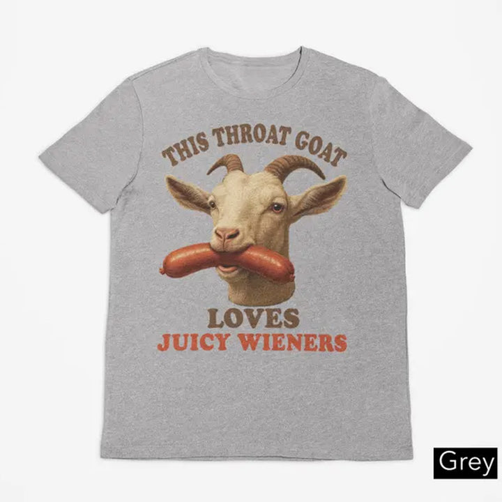 Fun Goat Print Short-Sleeve T-Shirt