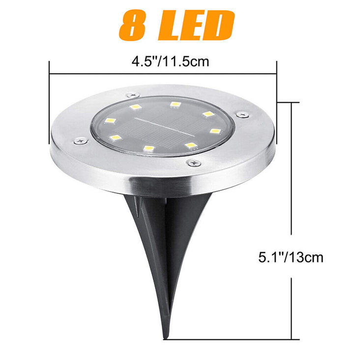 Outdoor solar decorative in-ground light