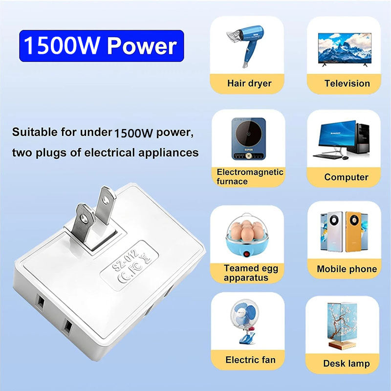 Household 1-to-3 Socket Adapter