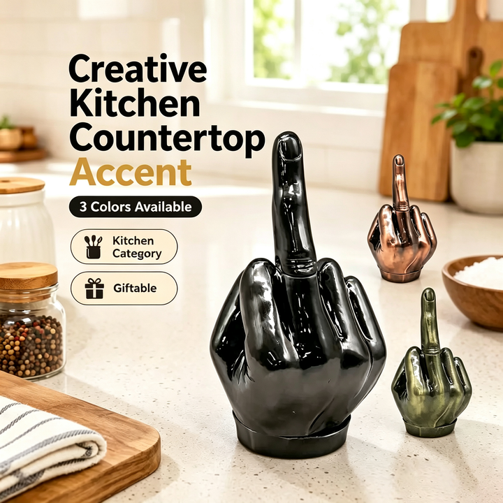 Funny Middle‑Finger Hand‑Shaped Grinder