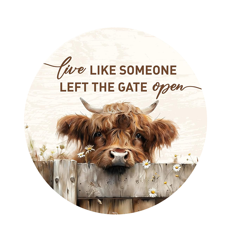 “Welcome to My Happy Place” Metal Wall Decor