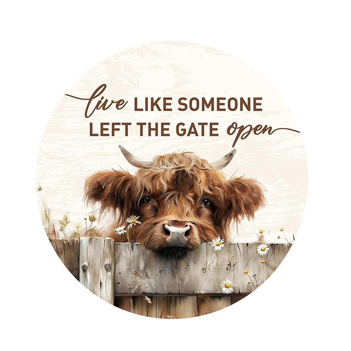 “Welcome to My Happy Place” Metal Wall Decor