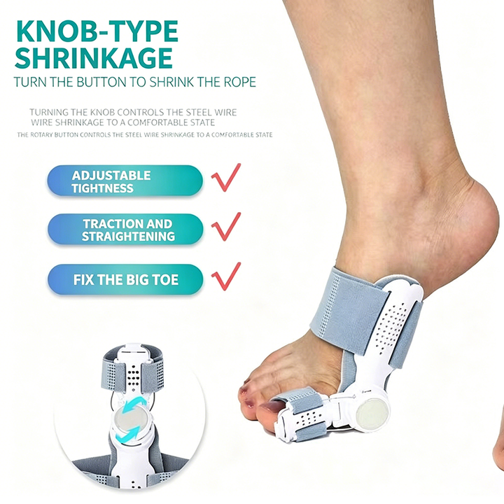 Multi-angle dial-adjustment bunion orthosis