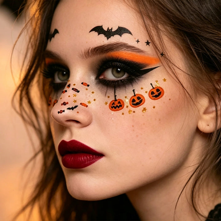 Halloween Face Tattoo Stickers