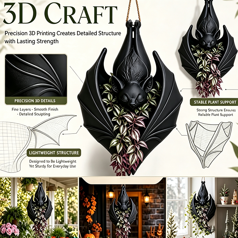Bat-shaped flowerpot