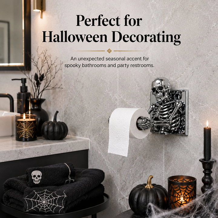Skull Toilet Paper Holder