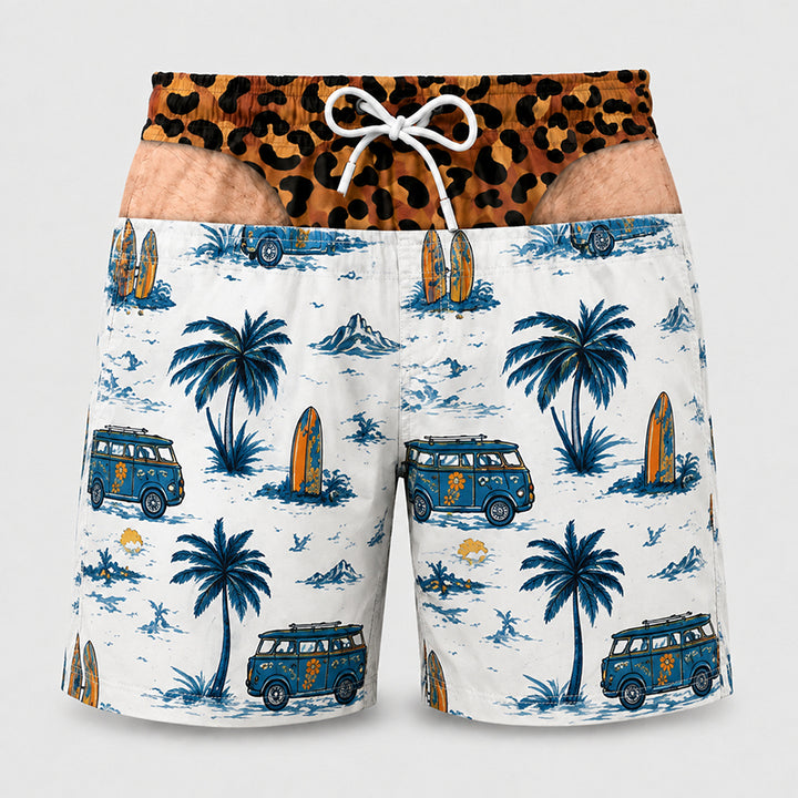 Loose-fit beach shorts with fun prints