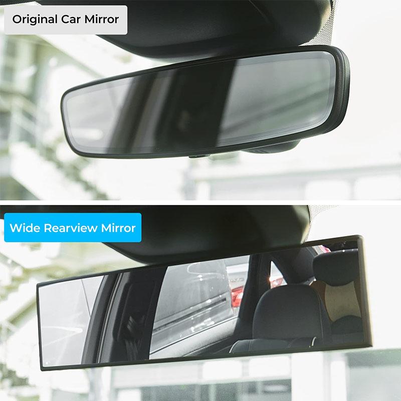 Universal 11.81-inch panoramic convex rearview mirror