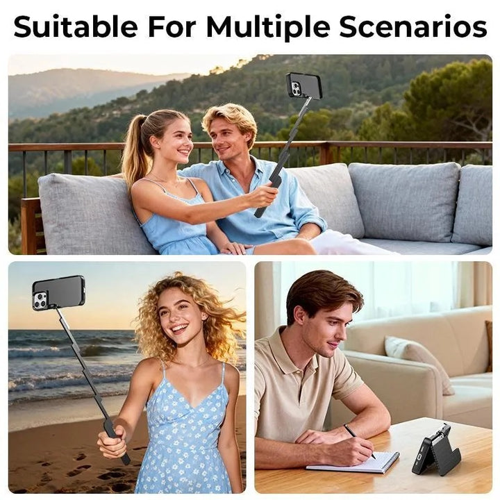 3-in-1 Foldable Phone Case with Selfie Stick