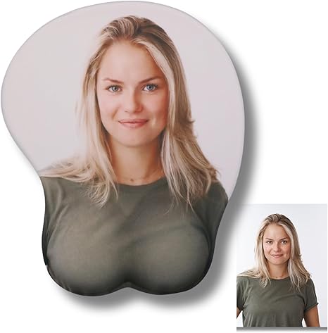Preview version custom photo 3D mouse pad with armrest