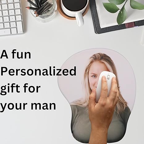Preview version custom photo 3D mouse pad with armrest