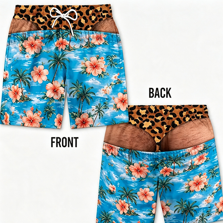 Loose-fit beach shorts with fun prints